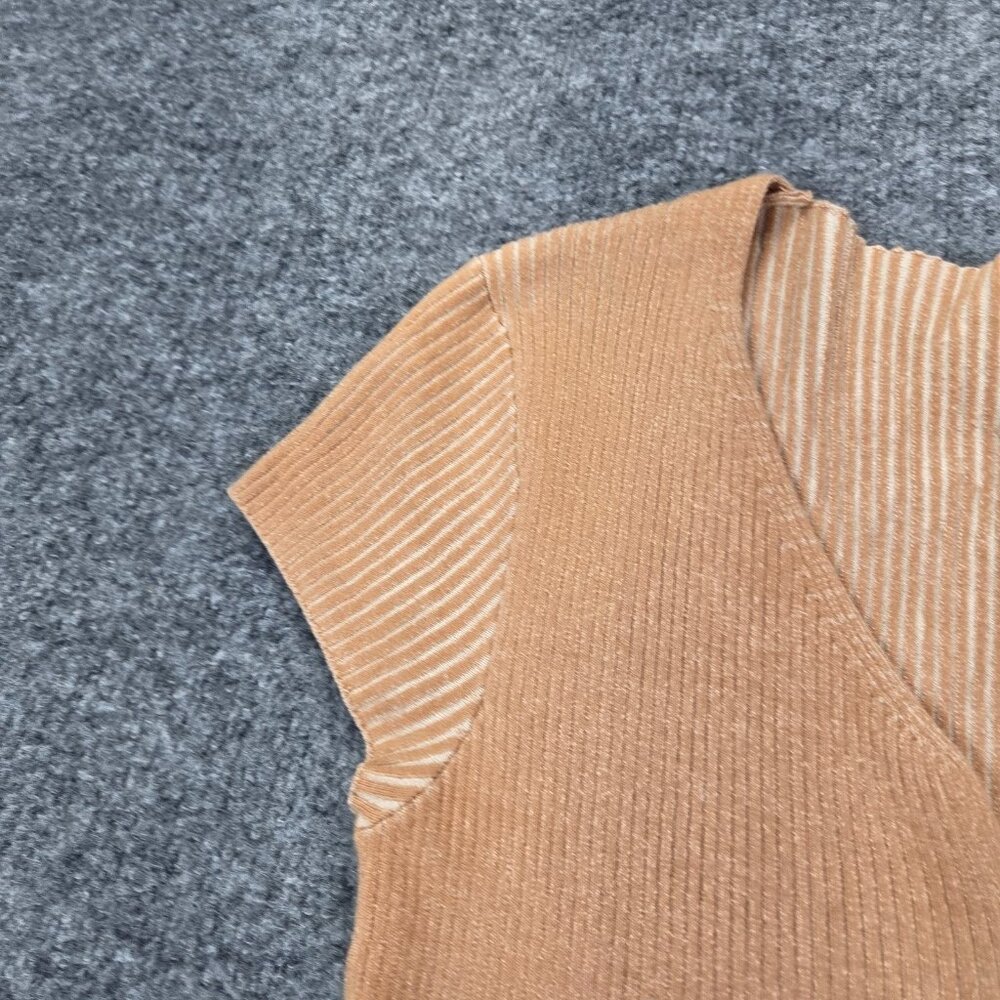 Monrow Tan Ribbed Mini Dress - Picture 4 of 10